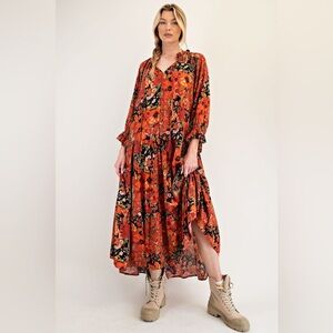 #281 New! Easel Boho Maxi Dress